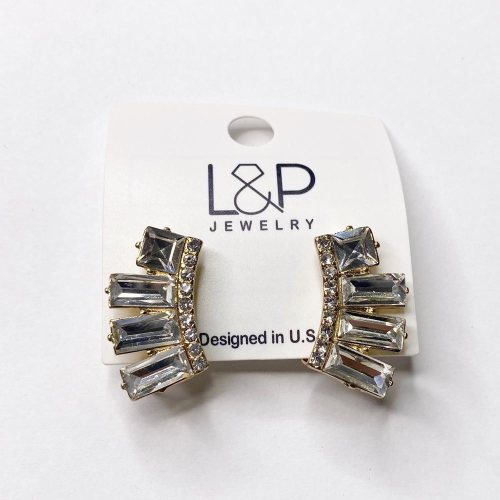 L&P Gold Tone Drop Earrings